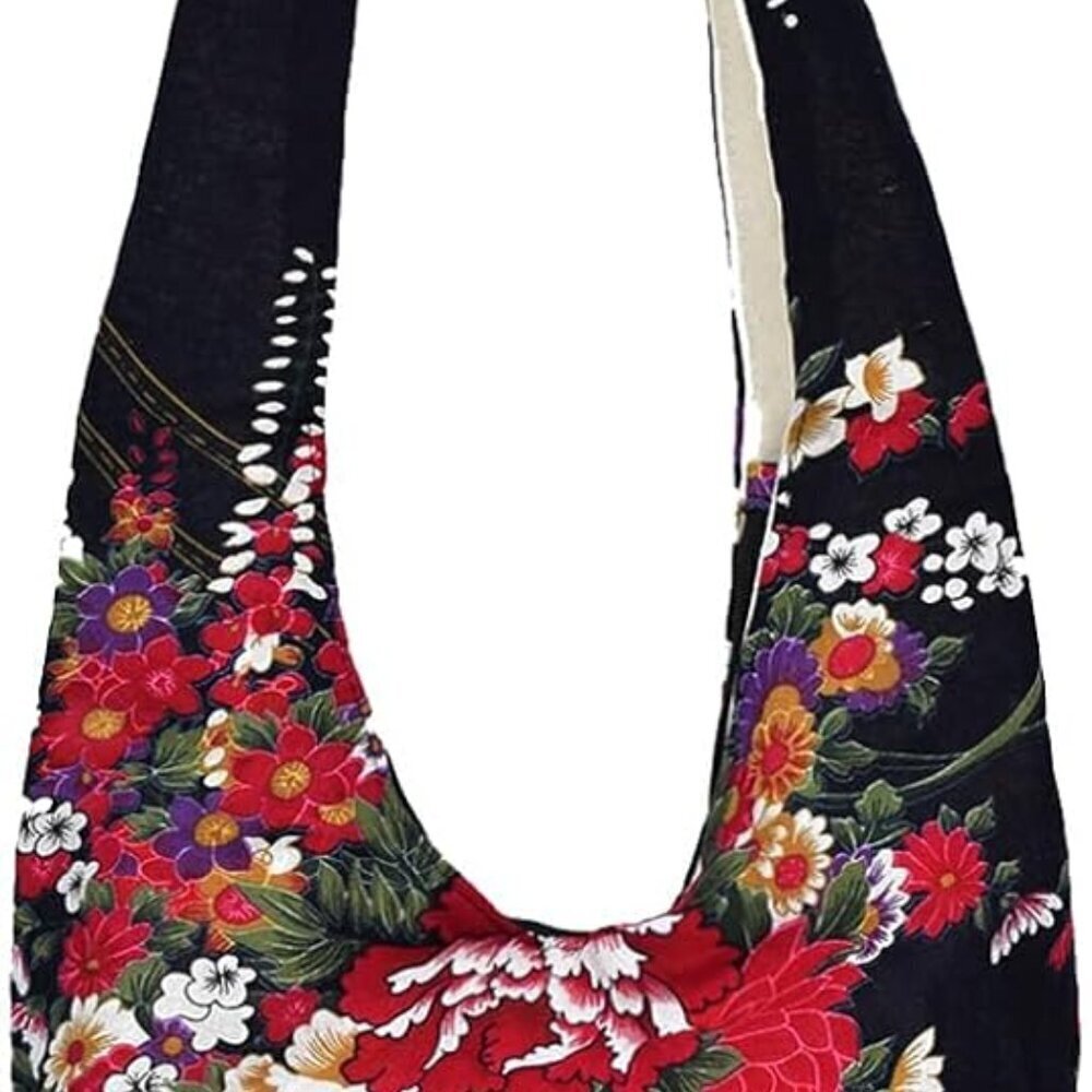Women's Cotton Crossbody Bag Large Capacity Casual Handbag for Travel